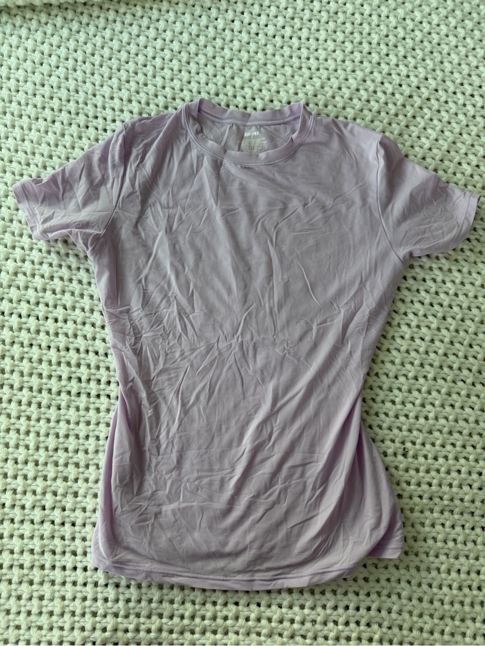 SKIMS Lilac Crewneck Tee Size Small Fits Everybody